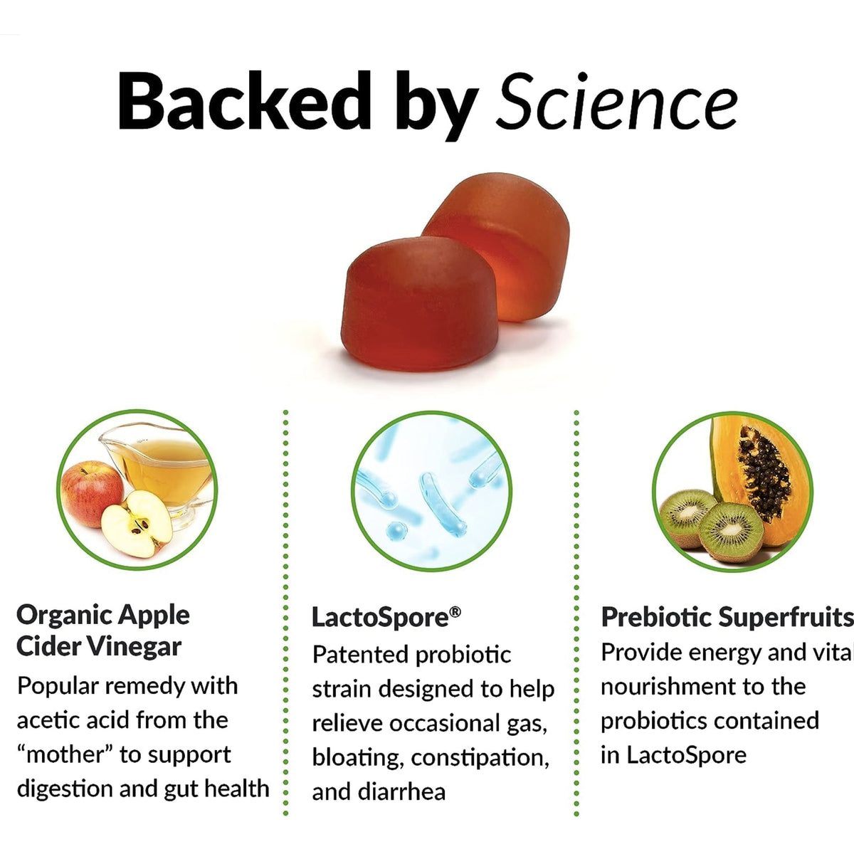 Force Factor ProbioSlim Apple Cider Vinegar 120 Gummies weight loss SUPPS247  - Image 3