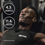 Gold Standard 100% Isolate: 4.3g glutamine and glutamic acid, 11.4g essential amino acids per serve
