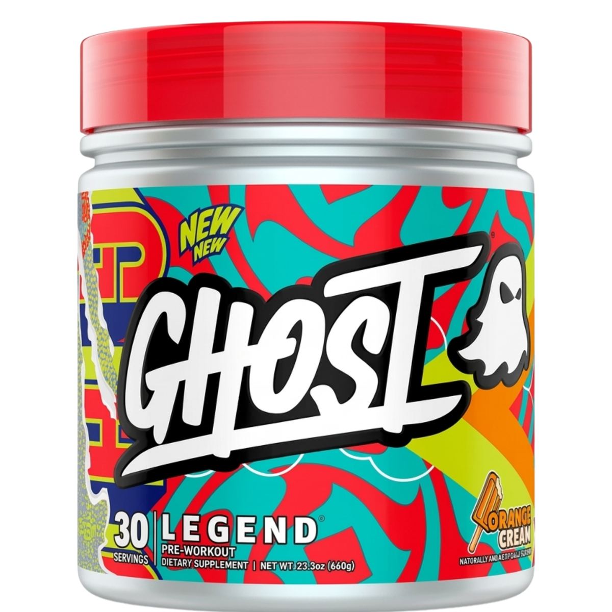 Ghost Legend V4 Pre-Workout Orange Cream 30 Serves by Ghost Lifestyle - Image 1