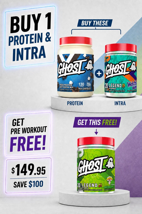 GHOST Muscle Building Winter Stack | Buy 1 Hot Chocolate + 1 Intra – Get Legend All Out Pre FREE!