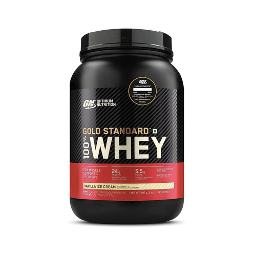 Gold Standard 100% Whey by Optimum Nutrition 2 Lbs PROTEIN OPTIMUM NUTRITION 2 Lbs Vanilla ice Cream 