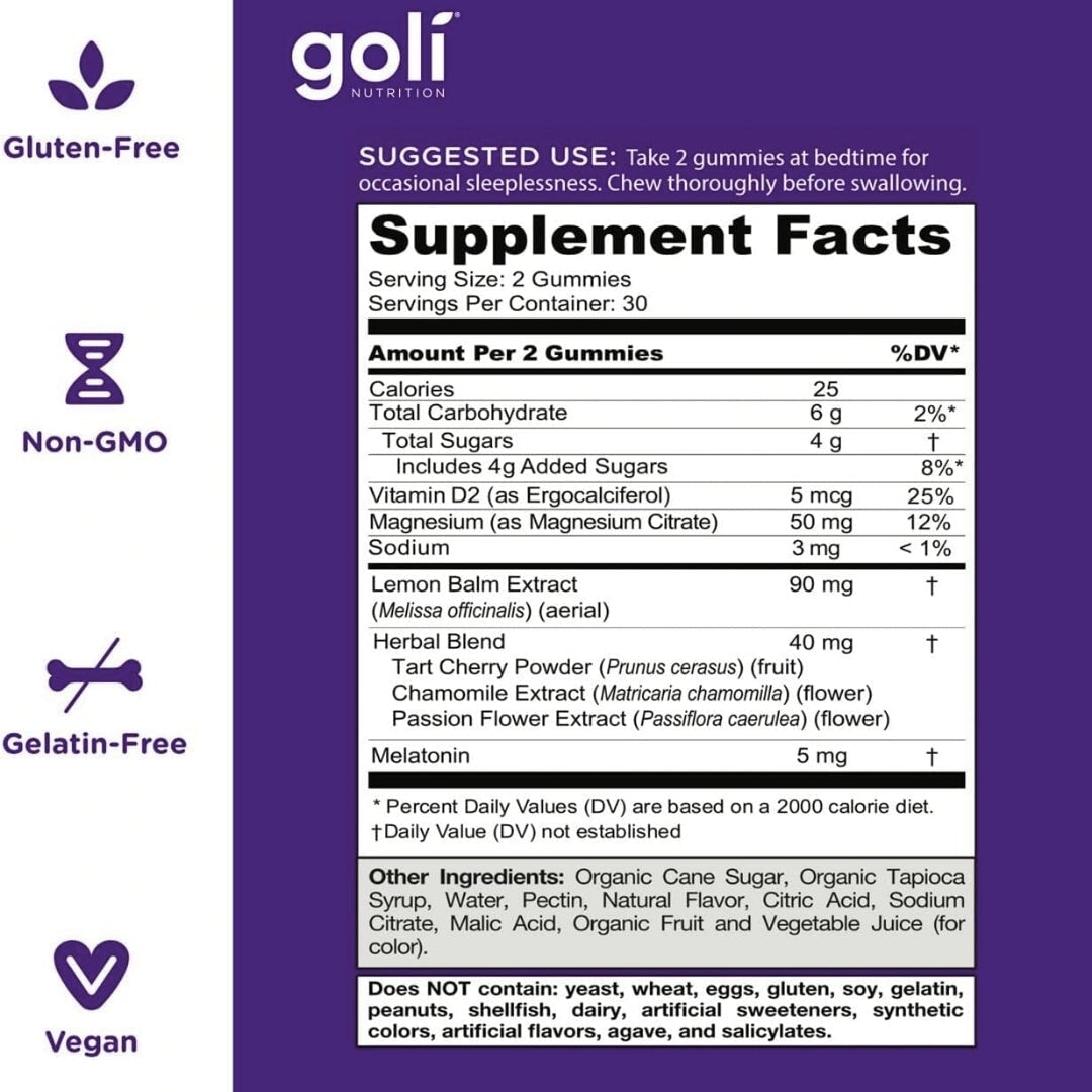 Goli Dreamy Sleep Gummies Sleep Supplements supps247Springvale  - Image 2