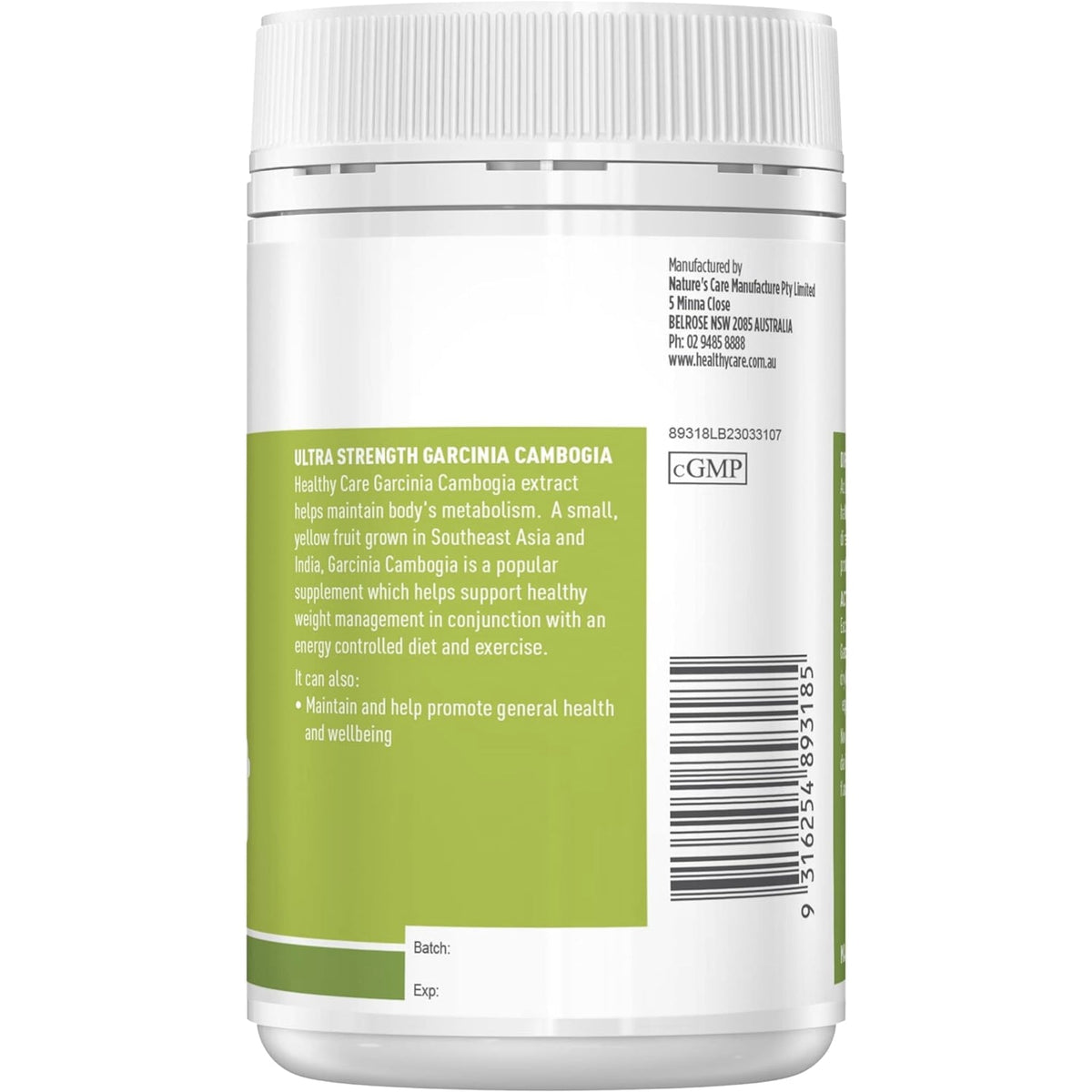 Healthy Care Garcinia Cambogia Ultra Strength 100 Counts weight loss SUPPS247  - Image 4