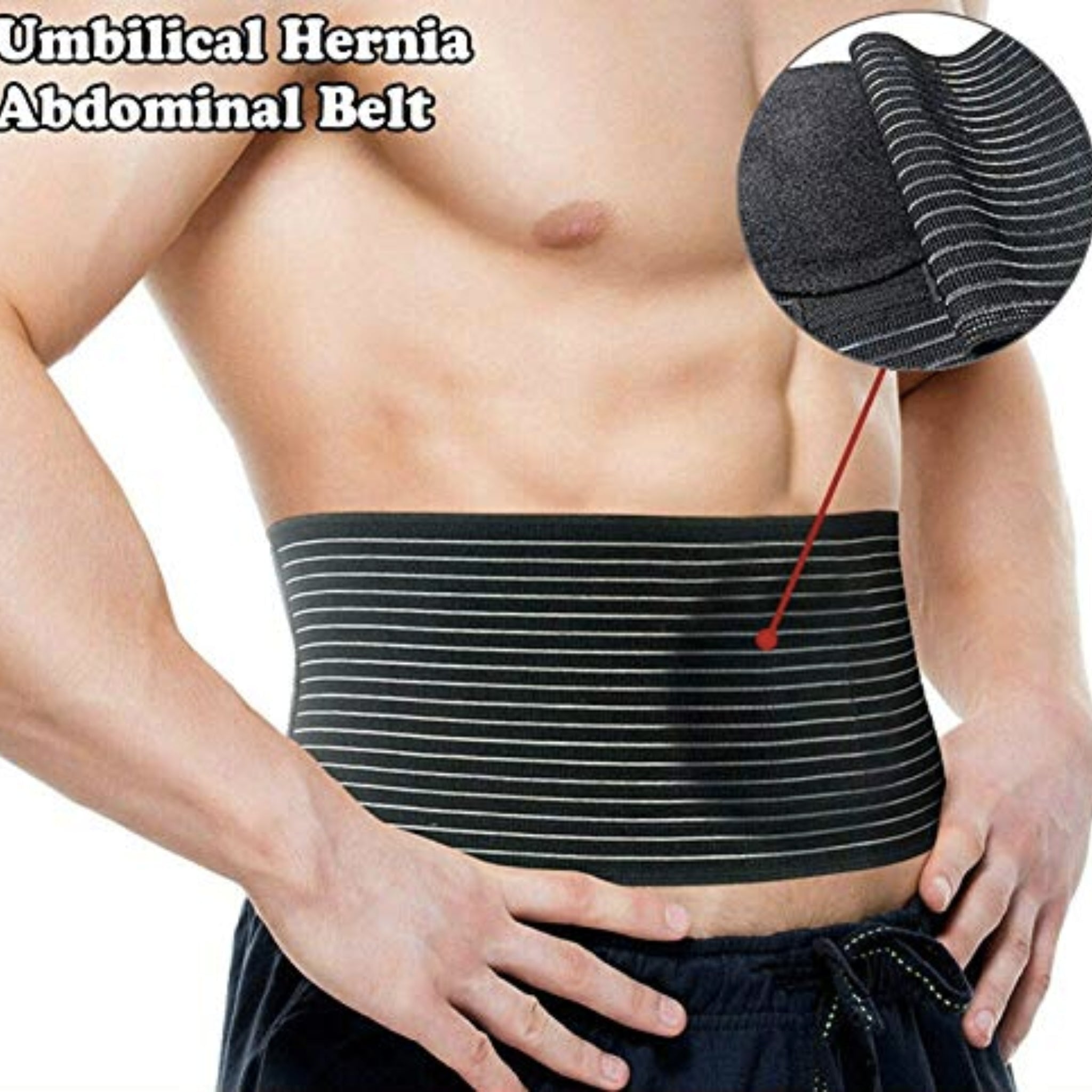 High-Quality Umbilical Hernia Belt with Support Pad - Navel, Ventral,  Epigast