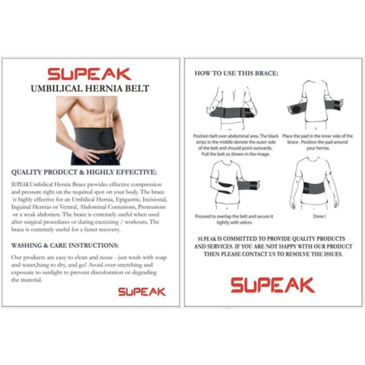 Hernia Belt for Women and Men hernia aid SUPPS247  - Image 4