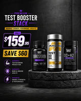 Premium Test Booster Stack | MuscleTech Test HD Elite + Beast Labs D3 K2 + Turkesterone - $159.95 | SUPPS247