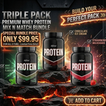 Triple Pack Protein Mix n Match Inspired Nutraceuticals | Premium Whey Bundle $99.95