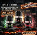 Triple Pack Protein Mix n Match Inspired Nutraceuticals | Premium Whey Bundle $99.95