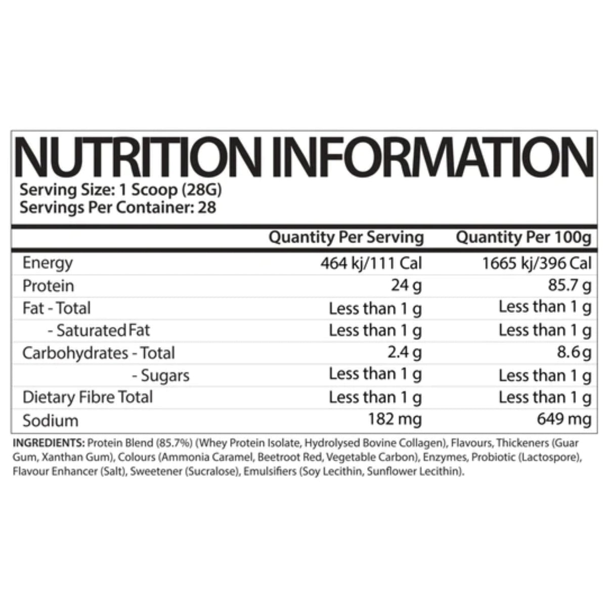 INSPIRED PROTEIN + COLLAGEN PEPTIDES PROTEIN SUPPS247  - Image 2