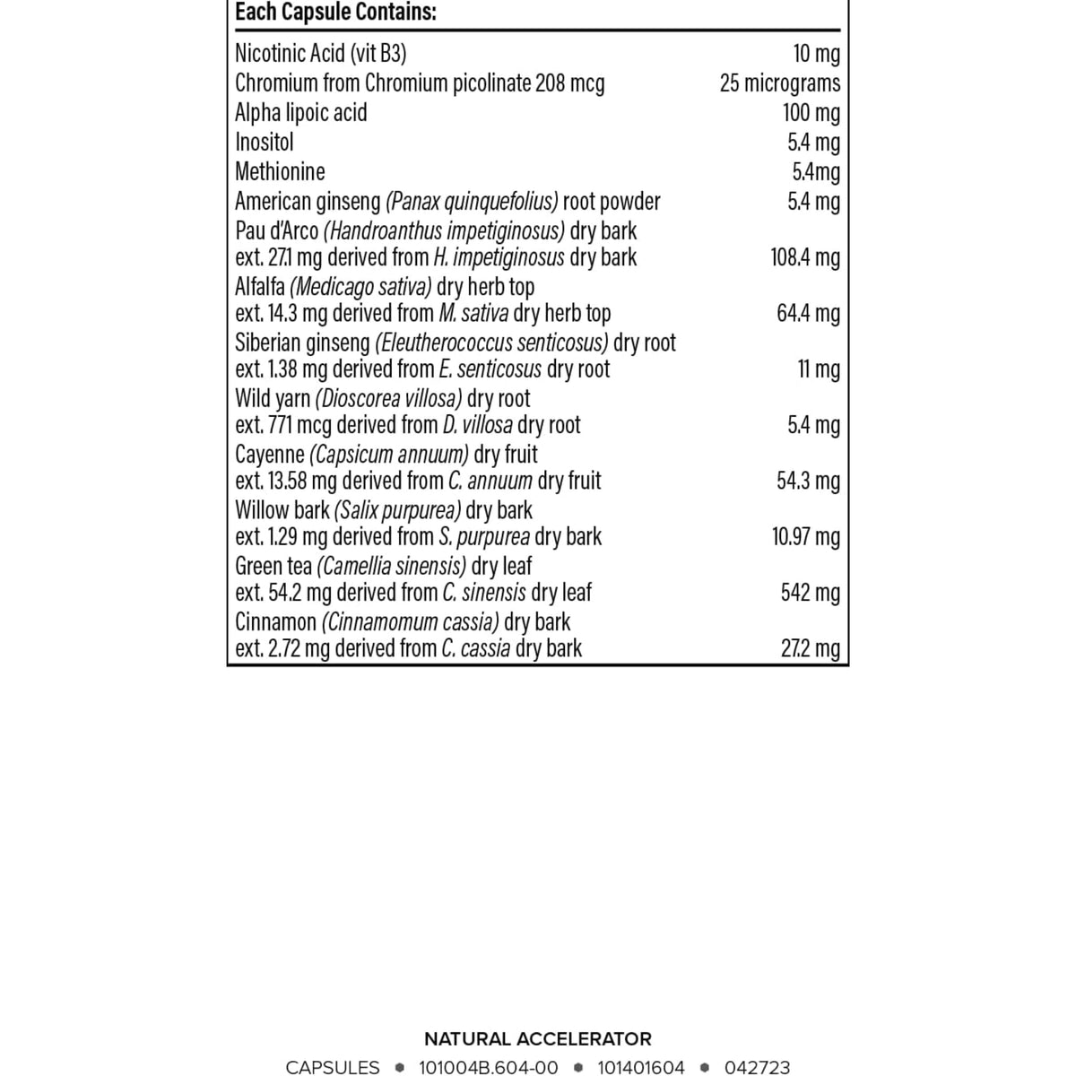 Isagenix Natural Accelerator 60 Counts WEIGHT LOSS/THERMOGENIC SUPPS247  - Image 2