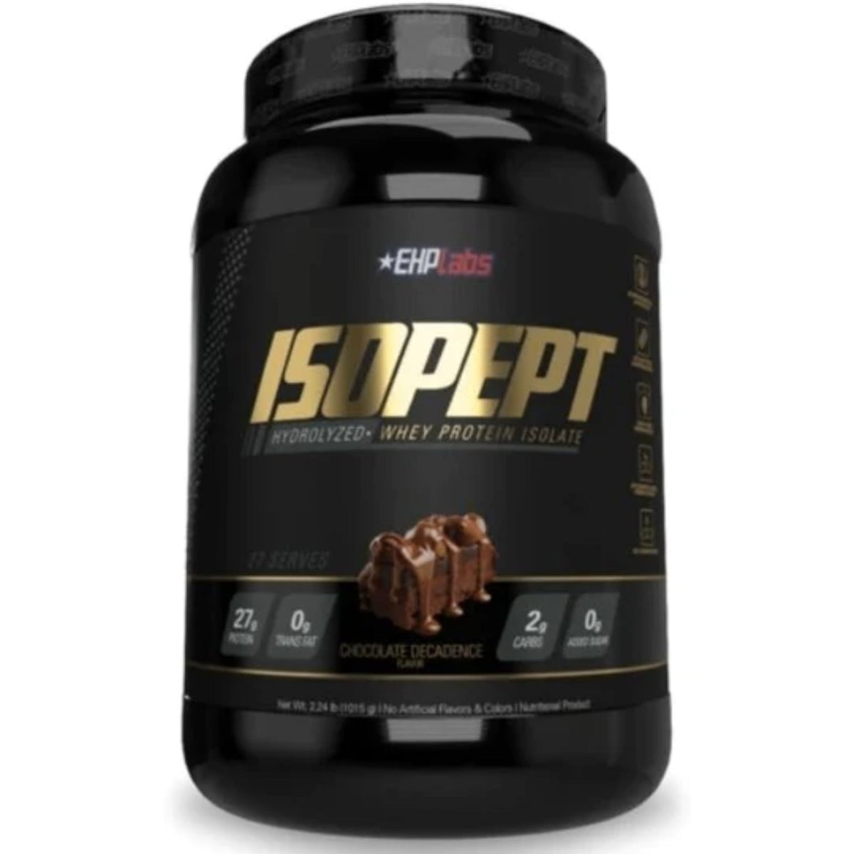 ISOPEPT HYDROLYZED WHEY PROTEIN by EHP PROTEIN SUPPS247 2lb Chocolate Decanade  - Image 1