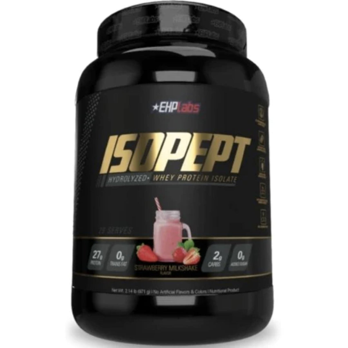 ISOPEPT HYDROLYZED WHEY PROTEIN by EHP PROTEIN SUPPS247 2lb Strawberry Milk Shake 