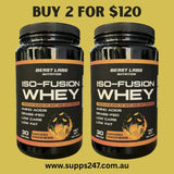 ISO Fusion Twin Pack Whey Protein Isolate by Beast Labs