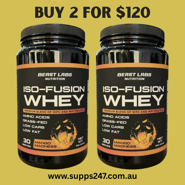 ISO Fusion Twin Pack Whey Protein Isolate by Beast Labs