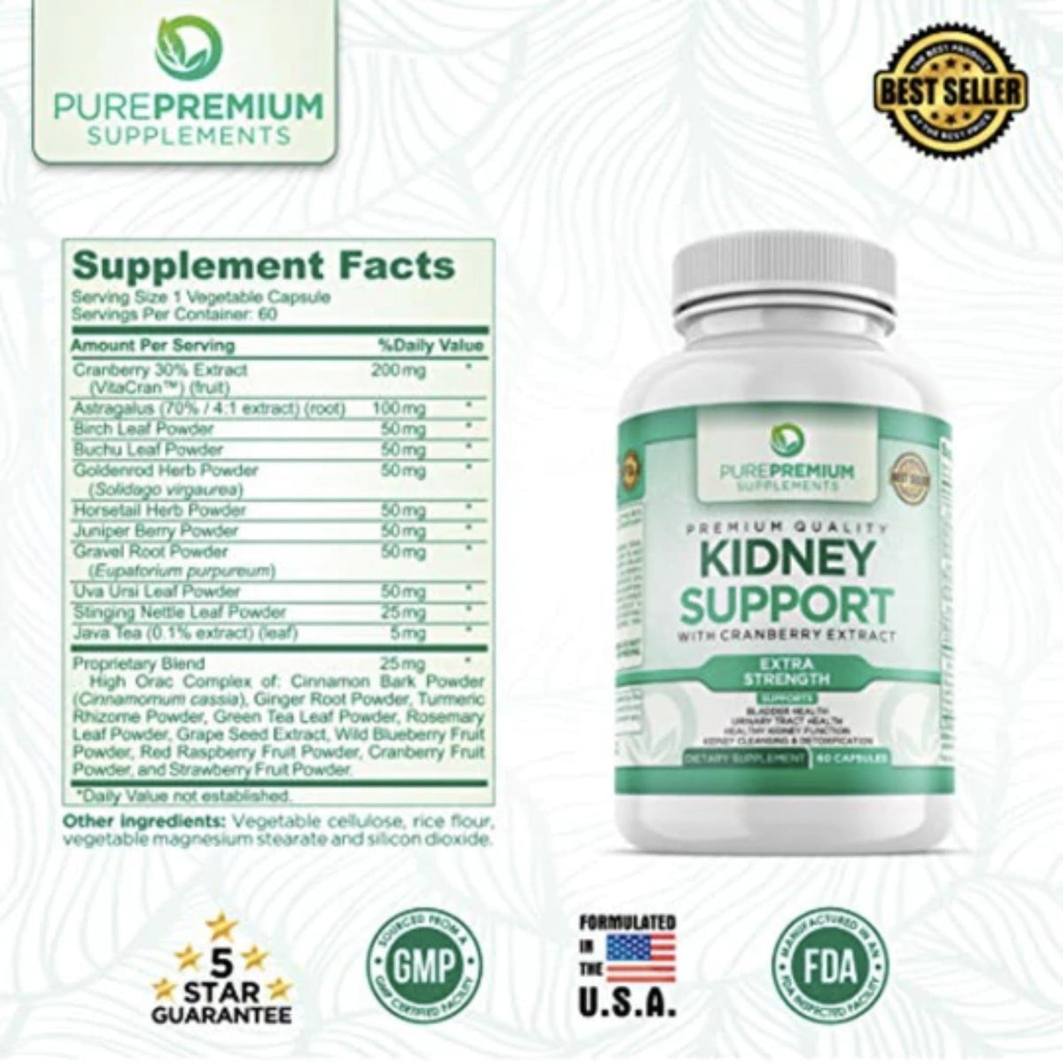 Kidney Support Extra Strength kidney support SUPPS247  - Image 3