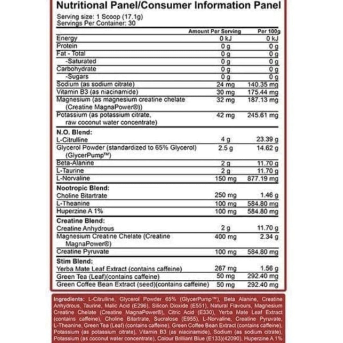 Kill It Reloaded by 5% Nutrition PRE WORKOUT SUPPS247  - Image 2