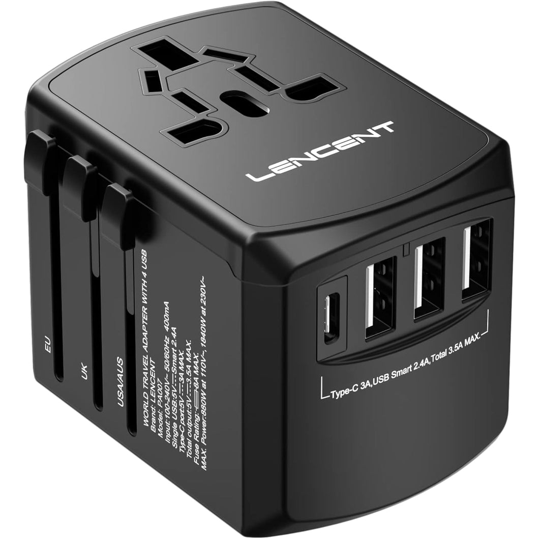 LENCENT Universal Travel Charger with 3 USB Ports charger SUPPS247 