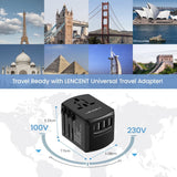 LENCENT Universal Travel Charger with 3 USB Ports charger SUPPS247 