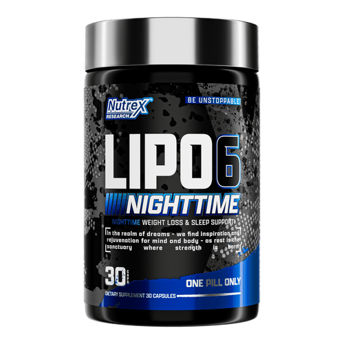 Nutrex Research Lipo-6 Black Nighttime – 30 Capsules
