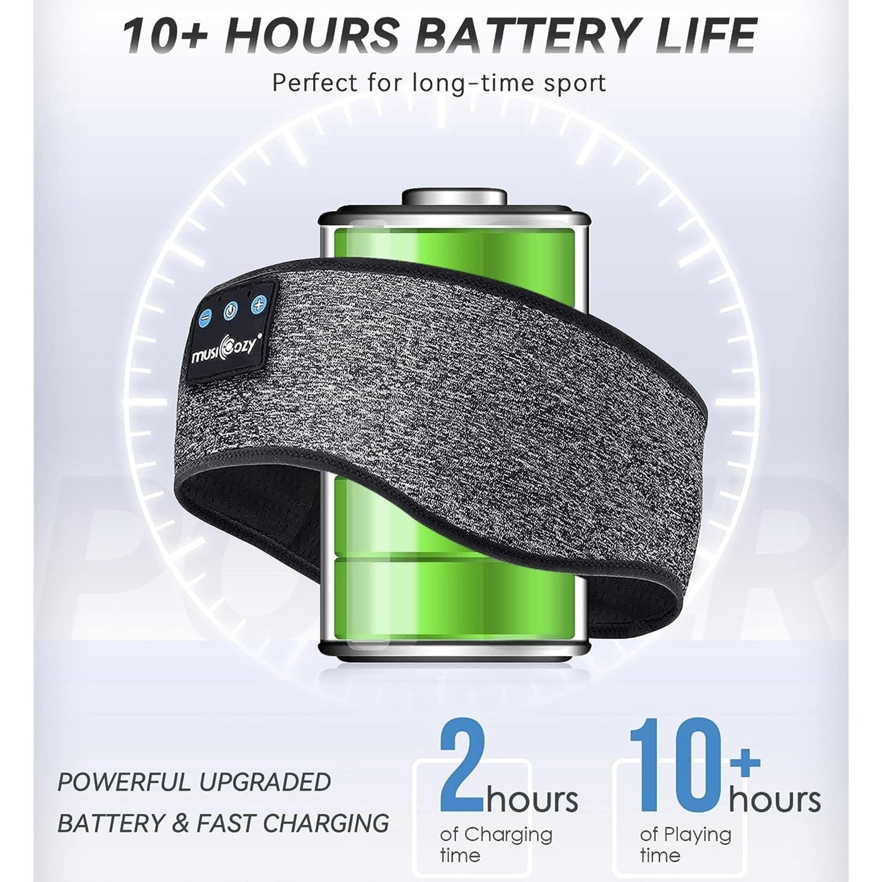 MUSICOZY Wireless 3-in-1 Headband Sleeping Aids SUPPS247 