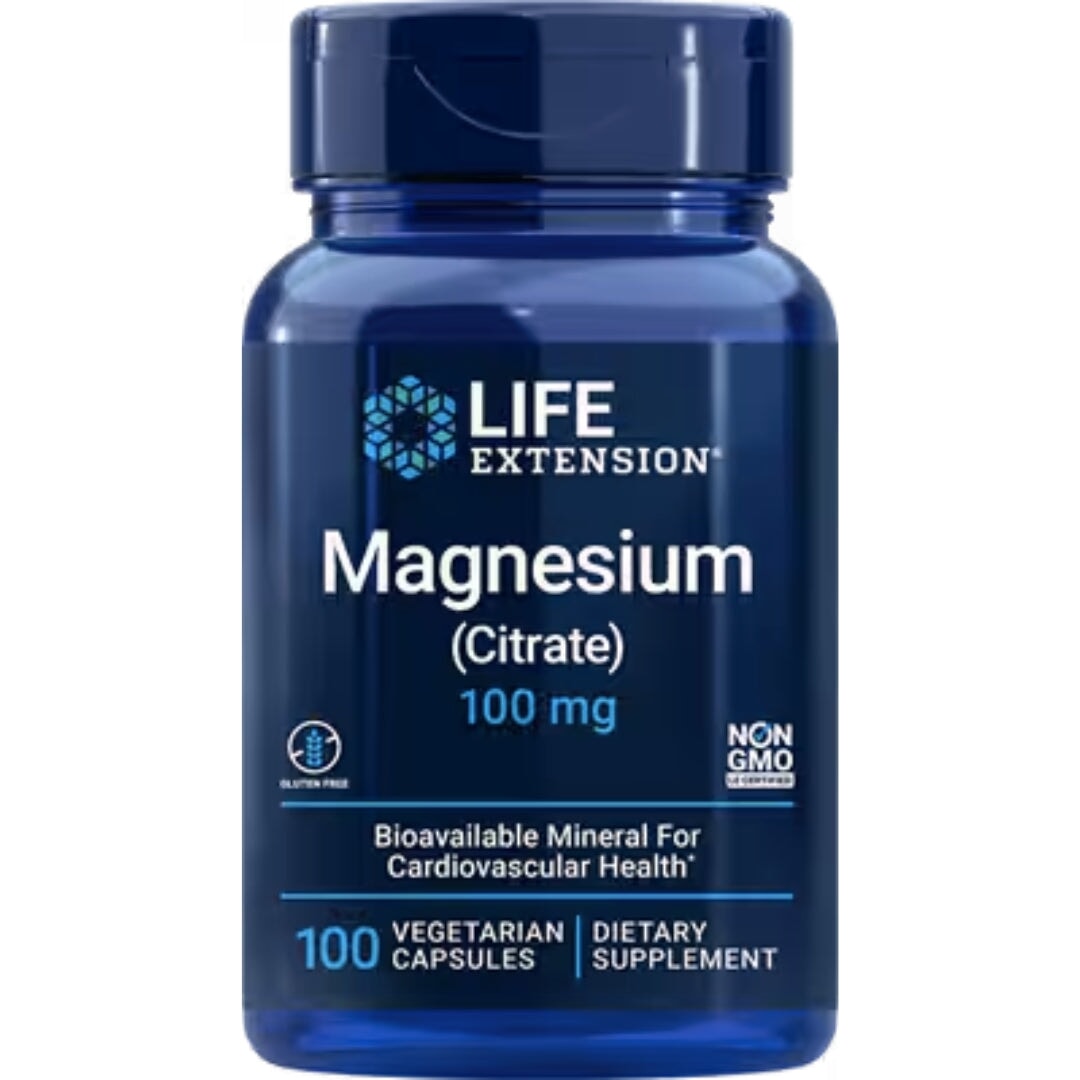 Magnesium Citrate 100 mg by Life Extension Magnesium life extension  - Image 1