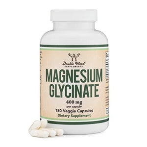 Magnesium Glycinate 400mg by Double Wood Magnesium SUPPS247 