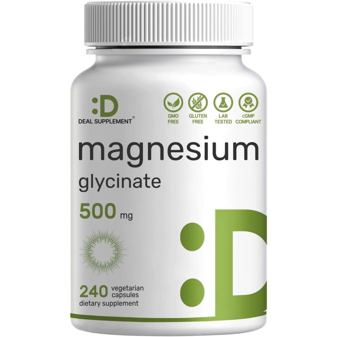 Magnesium Glycinate 500mg by Deal Supplement Vitamins Deal Supplement  - Image 1