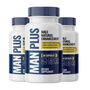 Man Plus Male Natural Enhancement 3 Pack Test booster , Libido Booster supps247 