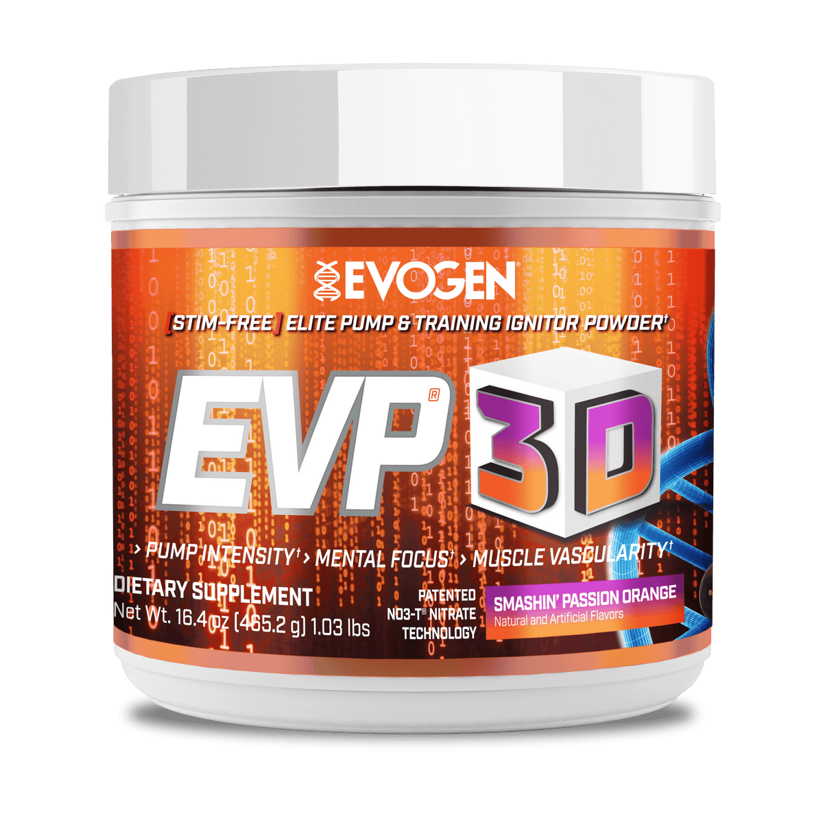 EVP 3D Stim-Free Pre-Workout by Evogen Passion Orange