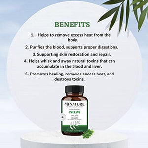 Minature NEEM 100% Natural for Purifying Blood Herbal Supplements SUPPS247 