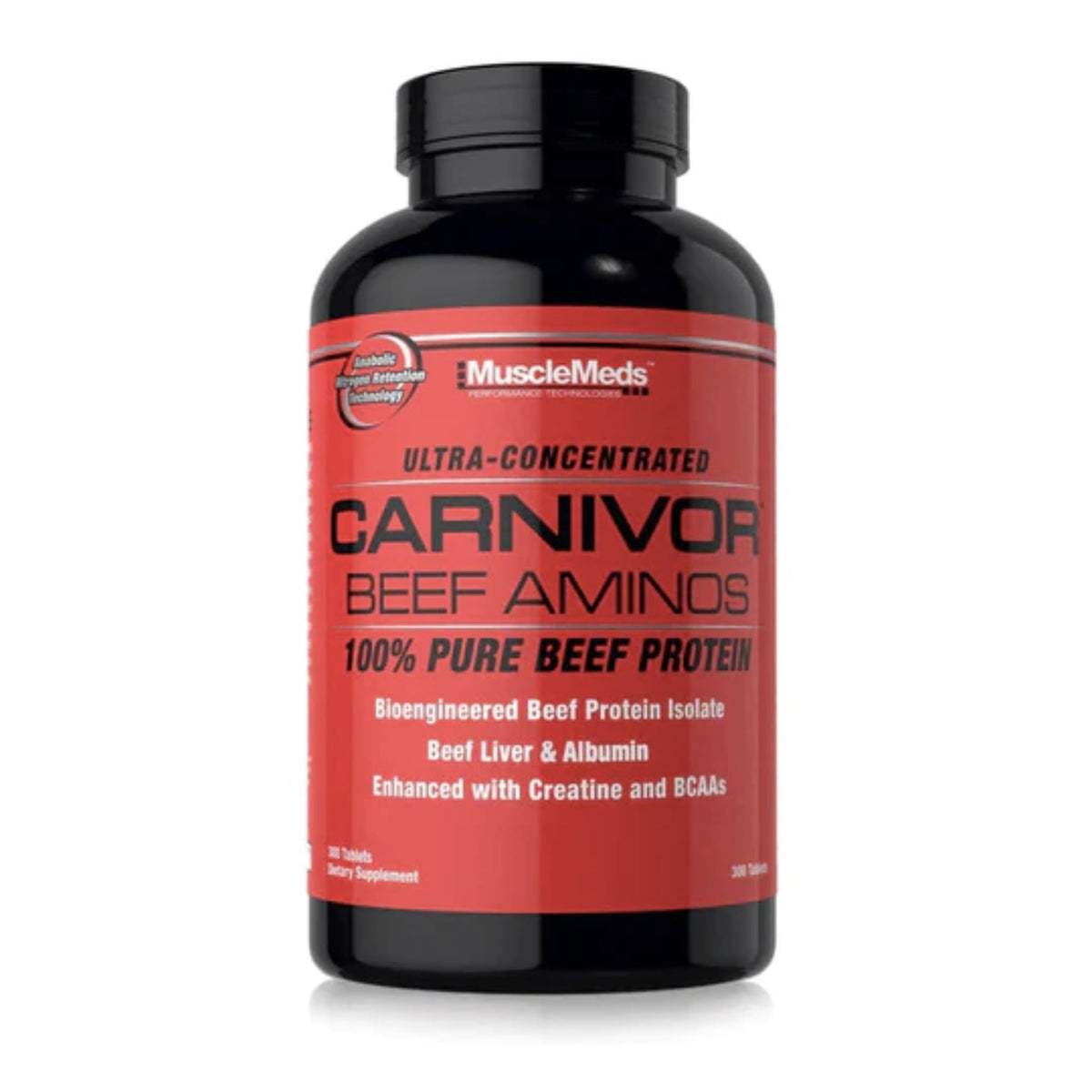 MuscleMeds Ultra-Concentrated Carnivor Beef Aminos 300 Count Aminos SUPPS247  - Image 1