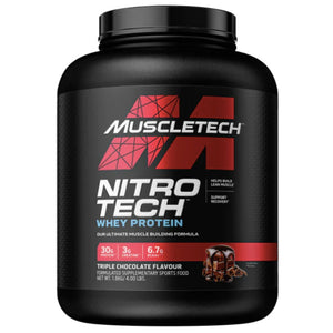 Muscletech NitroTech Whey Protein PROTEIN SUPPS247 4 LB Triple Chocolate 