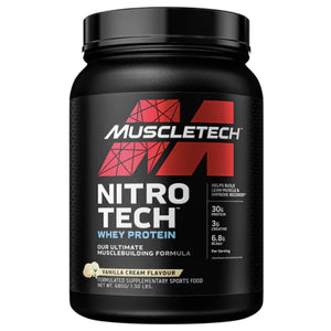 Muscletech NitroTech Whey Protein PROTEIN SUPPS247 1.5 LB Vanilla Cream 