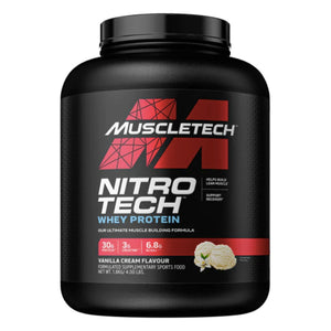 Muscletech NitroTech Whey Protein PROTEIN SUPPS247 4 LB Vanilla Cream 