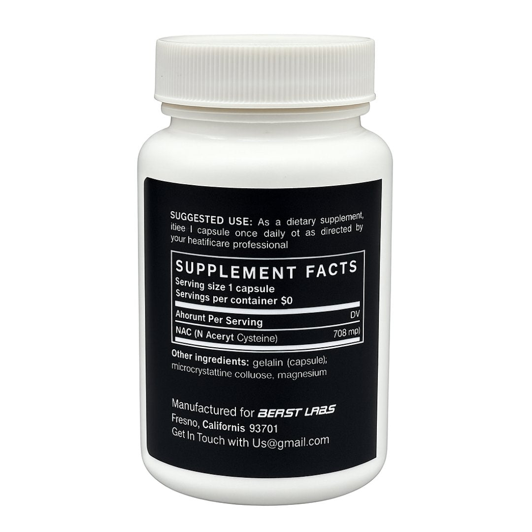NAC 700mg 90 Serves by Beast labs Nutrition beast labs 