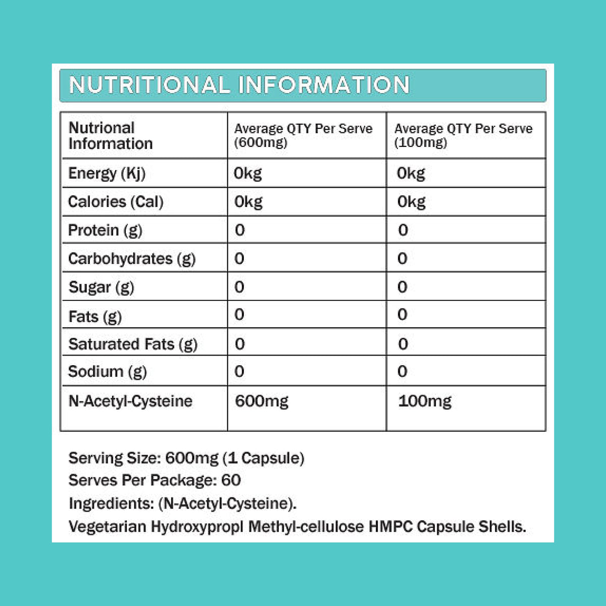 NAC by Primabolics Antioxidants Primabolics  - Image 2