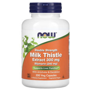 Now Double Strength Milk Thistle 300 mg Detox & Cleanse SUPPS247 200 Count 