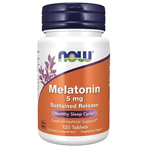NOW Melatonin 5 mg Sustained Release Sleeping Aids SUPPS247 