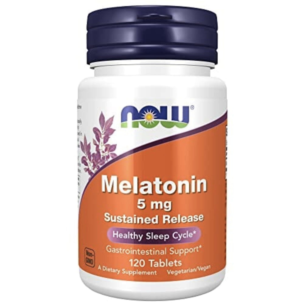 NOW Melatonin 5 mg Sustained Release Sleeping Aids SUPPS247 