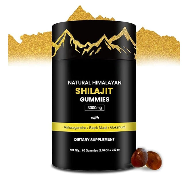 300mg 𝐏𝐮𝐫𝐞 Himalayan Shilajit Gummies Gold Vitamins, Minerals & Supplements supps247 