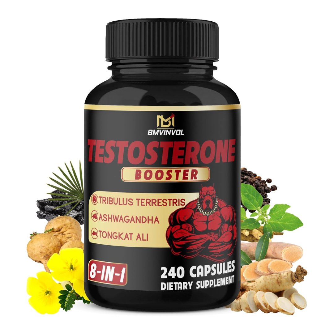 Natural Testosterone Booster for Men Test booster , Libido Booster SUPPS247 120 serves 
