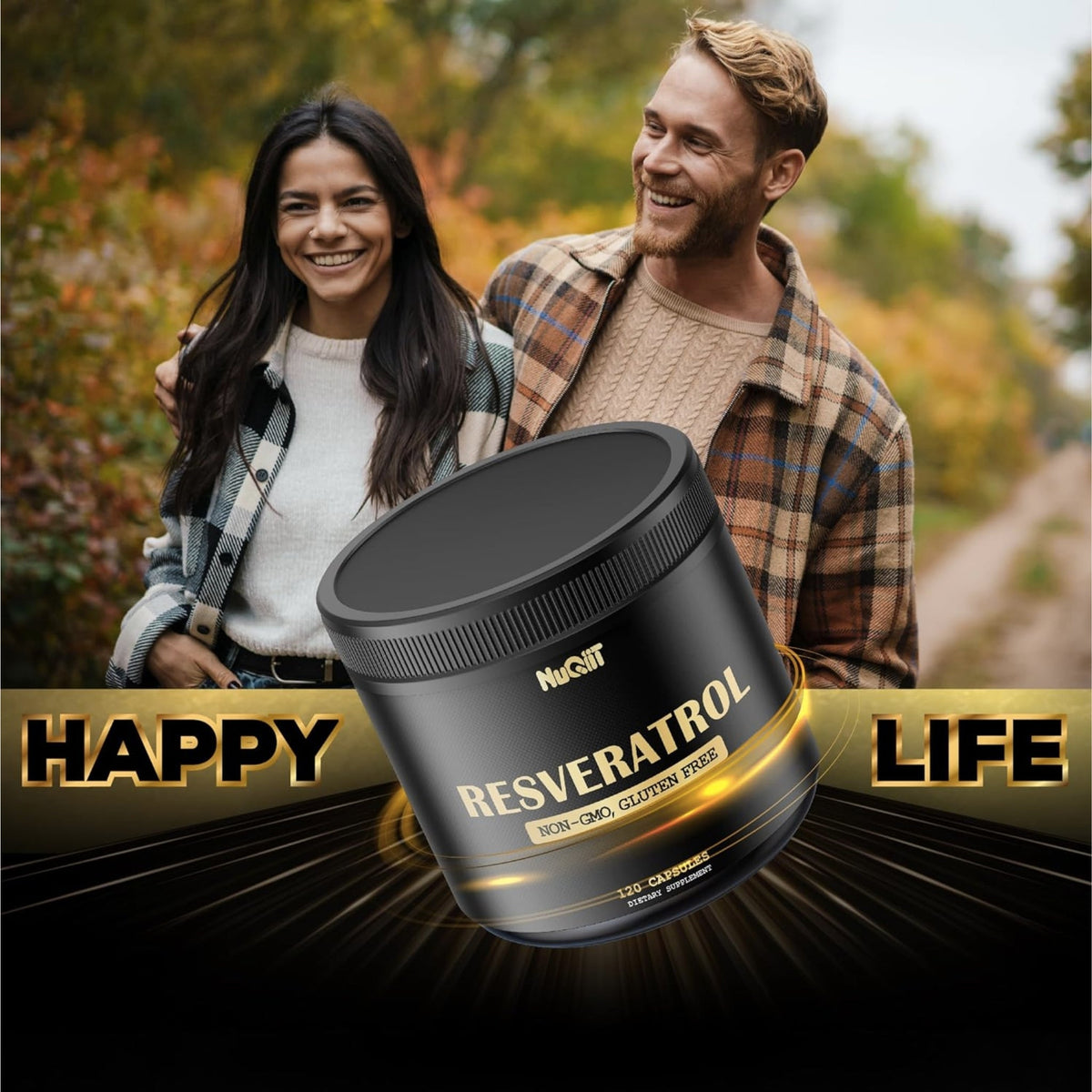 Nuqitt Resveratrol 1000mg 120 Counts GENERAL HEALTH SUPPS247  - Image 4