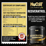 Nuqitt Resveratrol 1000mg 120 Counts GENERAL HEALTH SUPPS247 