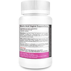 NutraBlast Boric Acid 600mg vaginal health SUPPS247 