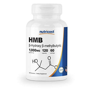 Nutricost HMB (Hydroxy Beta-Methylbutyric) 1000mg Sports Supplements SUPPS247 