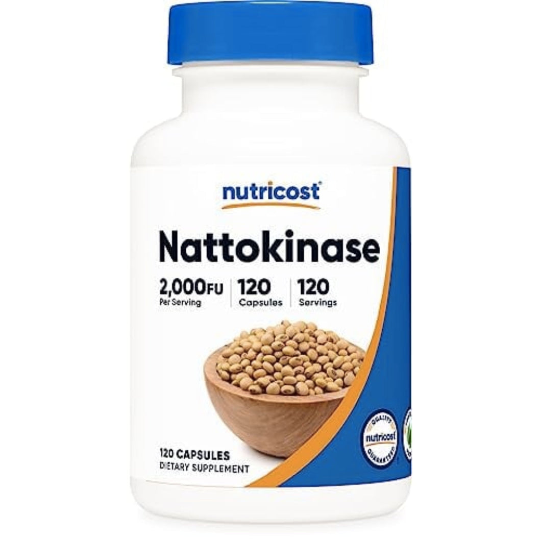 Nutricost Nattokinase 2,000FU for Heart Health cardiovascular support SUPPS247 