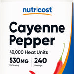 Nutricost Cayenne Pepper 530mg | 40,000 Heat Units - 240 Capsules