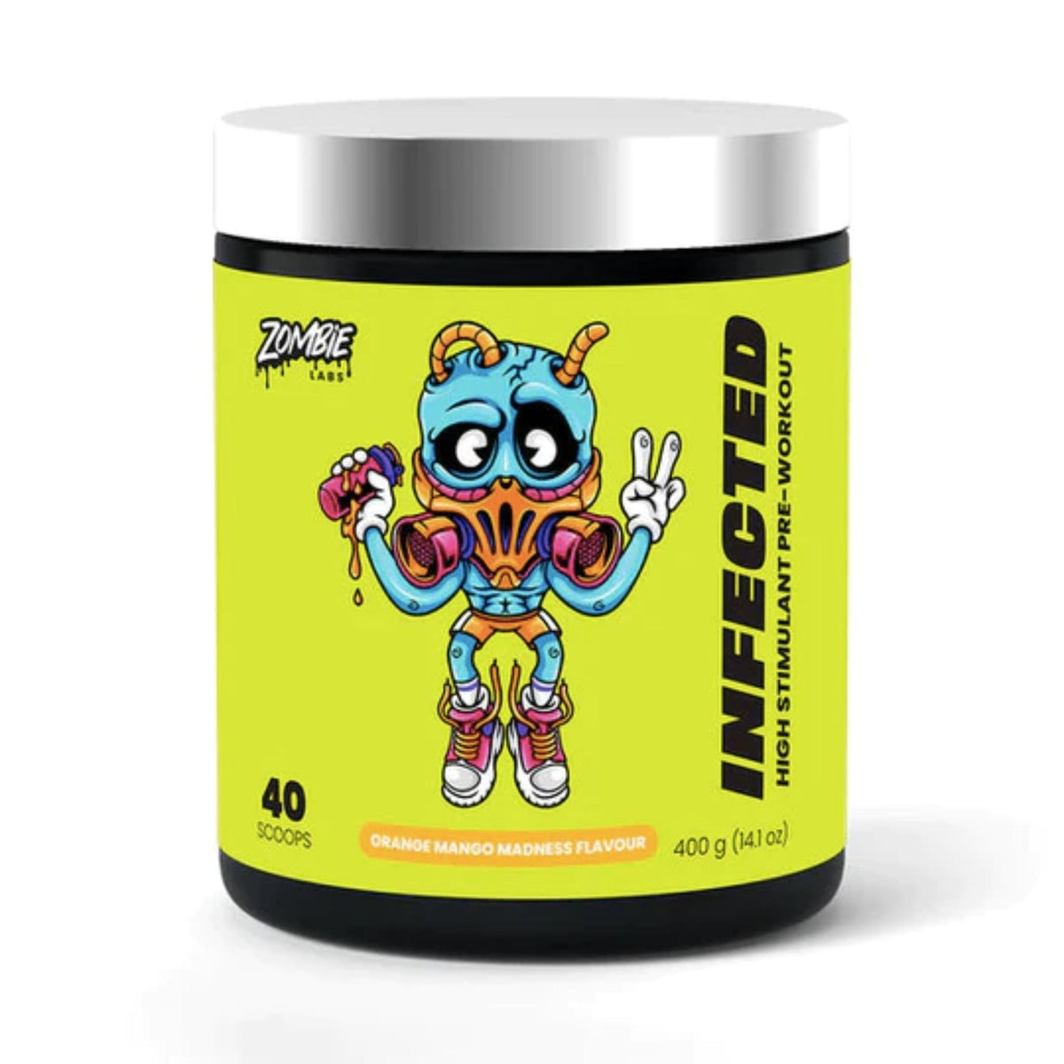 Zombie Labs Infected High Stim Pre-Workout Pre-Workout SUPPS247 Orange Mango Madness  - Image 3