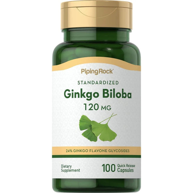 Piping Rock Ginkgo Biloba 120mg 100 CT GENERAL HEALTH SUPPS247 