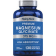 Premium Magnesium Glycinate by Piping Rock 375 mg Magnesium Piping Rock 130 Softgels 